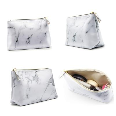 China Fashion Marble Makeup Bags, Cosmetic Display Cases Waterproof Travel Marble Cases Portable Makeup Bags Makeup Organizers for sale