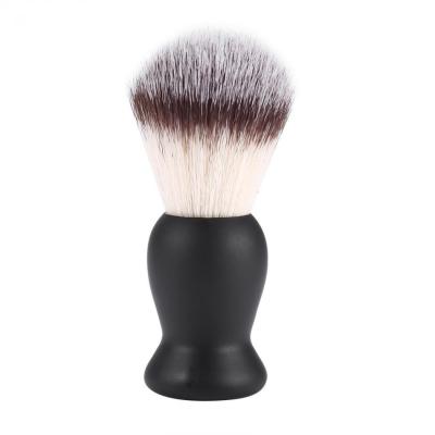 China Black and White Synthetic Shaving Brush Shaving Brush with Resin Handle for Personal and Professional Shaving for sale