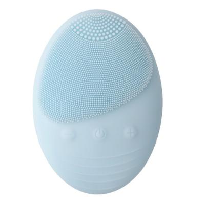 China Multifunctional DEEP CLEANSING Sonic Face Brush, Cordless Face Massager Filling Silicone for sale