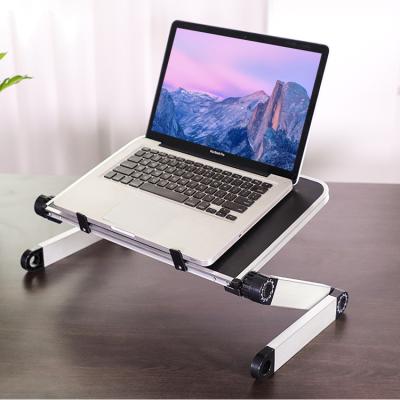 China (Size)Adjustable Adjustable Laptop Stand with Fans,Foldable Portable Laptop Riser for Desk/Bed PC/MacBook for sale