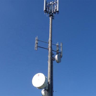 China Q345/Q235/ASTM A572 GR50 GR65 4 Angle Self-supporting GSM CDMA Steel Antenna Mobile Telecommunication Tower for sale