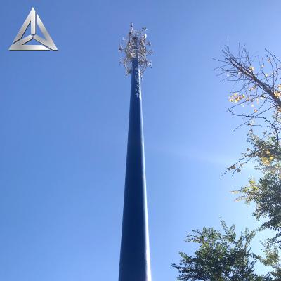 China Q345/Q235 20m/25m/30m Single Pole Communication Tower for sale