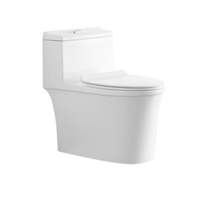 China Bathroom Sanitary Double-Flow One Piece Chaozhou Factory Supplier Ceramic Wc Toilet for sale