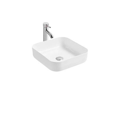 China Thin Edge Wash Hand Art Basin Sink New And Hot Sale Ceramic Rectangle Wash Basin Easy Clean Design for sale