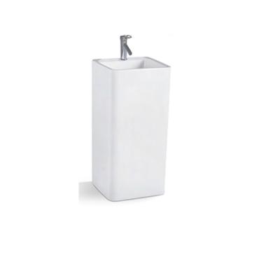 China Modern White Bathroom Pedestal Sink Hand Wash Basin With Factory Price Customized for sale