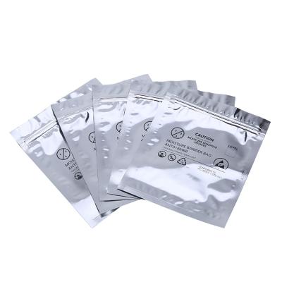 China ANTISTATIC logo printed resealable electronics packaging zipper esd aluminized heat barrier bag for sale