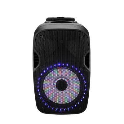 China Stage\club\home professional dsp dj oem speaker active 12 inch woofer usb sd dj rechargeable battery speaker box with led light for sale