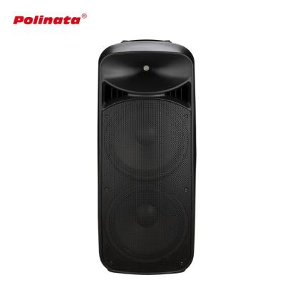 China Polinata Mini 15 Inch USB Bluetooth DJ Cabinet Speaker Combo Active Plastic Box for sale