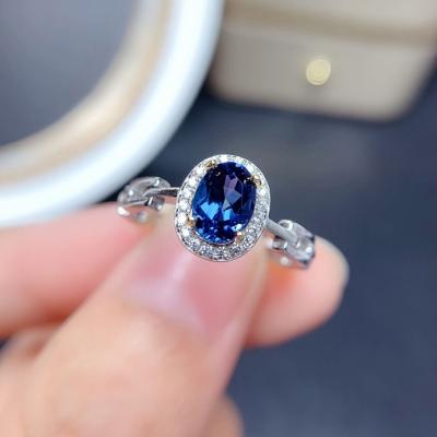 China Other Simple Elegant Red Open Sapphire Tourmaline Ring Fashion Colored Gems Ring for sale