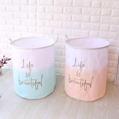 China Wholesale Household Waterproof Sundries Storage Large Capacity Factory Cloth Laundry Hamper Clean Dirty Clothes Hamper for sale