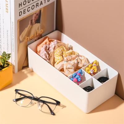 China Home Organization Plastic Classification Storage Storage Box Countertop Compartment Drawer Organizer Desk Box for sale