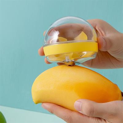 China Viable Round Transparent Storage Skin Peeler Kitchen Fruit And Vegetable Peeling Knife for sale