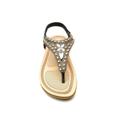 China New Stylish Fashion Summer Beach Shoes Flat Sandals For Women And Ladies for sale