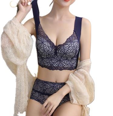 China Suntoday Dropshipping Other Lace Border Plus Size Sleep Vest Underwear Bra Push Up Wireless Seamless Bra for sale