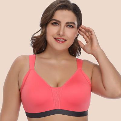 China Beha Sport Big Cup Bralette Brown Bralette Bust QUICK DRY Women Bra Big Big Boner Cup Wireless Ladies Full Breasted Plus Size Bra for sale