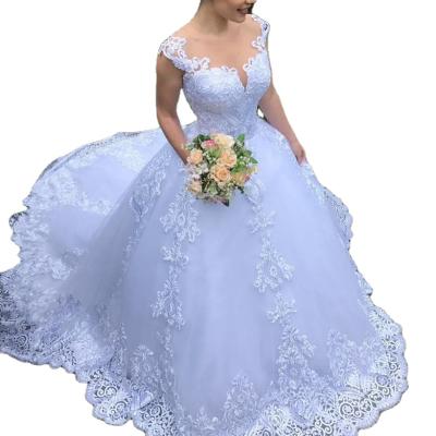 China 2021 Fashion Women Anti-Static White Wedding Dress Vestido De Noiva Bridal Tulle Mariage for sale