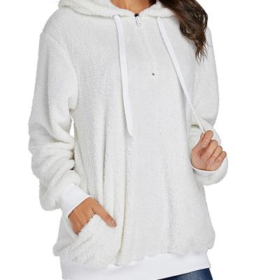 China High Quality Dropshipping Custom Wholesale Fashion Woman Pullover Warm Furry Hoodies Vestido Anti-wrinkle for sale