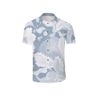 China New Fashion 3D Summer Anti-Shrink Floral Printed Elements Casual Men's Digital Shirt for sale