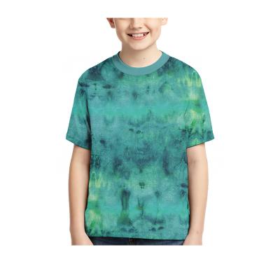 China Anti-pilling 3D Printed T-shirt Children's Clothing Handsome Floral Pattern Boy's T-shirt for sale