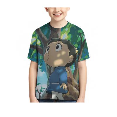 China Anti-pilling 3D Printed T-shirt Animated Style Short Sleeve King Rank Children's Boy's T-Shirt for sale