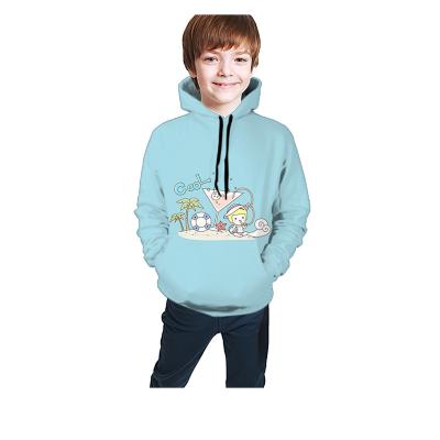 China 3D Casual Style Beach Surf Hooded Pattern Kids Anti-pilling Boy's Hoodie Sweatshirt for sale