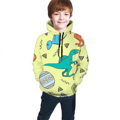 China Anti-pilling children's clothing boy cartoon dinosaur pattern boy hoodies and sweatshirts for sale