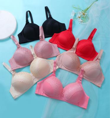 China Simple QUICK DRY fashion solid color woman printed plus size bra lace underwear bra ladies bra for sale