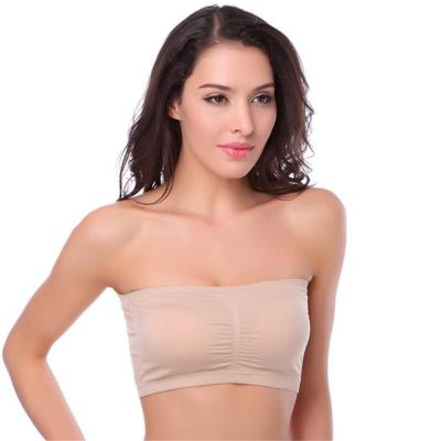 China Wholesale Plus Size Seamless One Piece Strapless Invisible Bras For Women Backless Bralette for sale