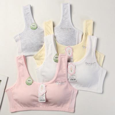 China Viable High Quality Soft Student Student Bra School Girls Preteen Bra and Underwear for sale