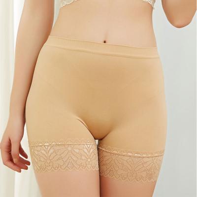 China Plus Size Woman Boyshorts Lace Sides Boyshorts Underwear High Resilience Breathable for sale