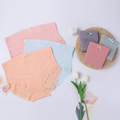 China Wholesale Maternity Breathable Panties Adjustable Screw Net Lace Maternity Panties Plus Size for sale