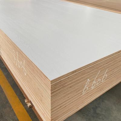 China Custom Moisture Proof Thickness White Wood Texture Melamine Exterior Laminate Board Sheet for sale