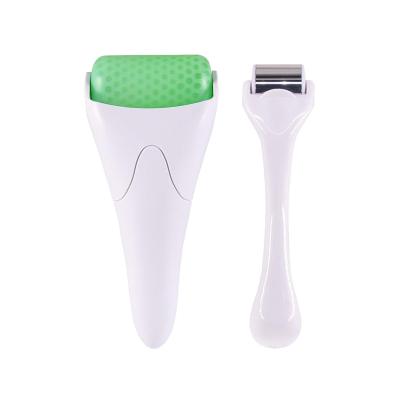 China Anti-Puffiness Ice Massage Roller Body Massage Stainless Steel Wheel/ABS Wheel Ice Roller Facial Cool Face Massager for sale