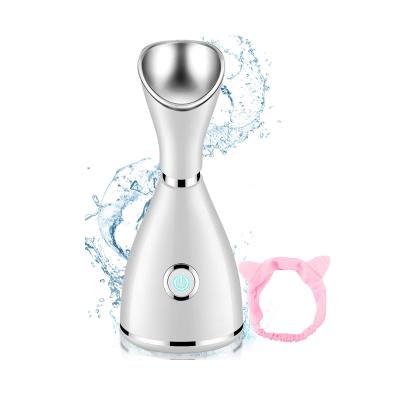 China Portable Nano Facial Sprayer Refillable Hot Mist Facial Beauty Steamer Salon Steamer DEEP CLEANSING Facial Steamer for sale