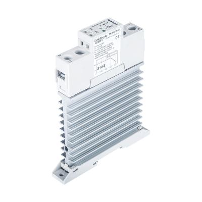 China Sealed Radiator Solid State Relay Din Rail Integrated DC to 40A/480VAC AC Load 4-32VDC Input Industrial Automation Single Phase SSR for sale