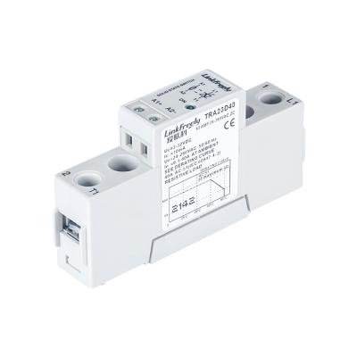 China TRA23D40 40A Current Relay Sealed Solid State DC to 3-32VDC Input / Output 24V -280VAC SSR Module Electric Power Relay LED Indicator for sale