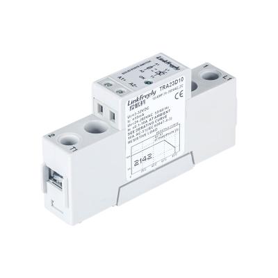 China TRA23D10 10A Current Relay Sealed Solid State DC to 3-32VDC I/O 24V-280VAC SSR Intermediate Panel Circuit Relay Controller for sale