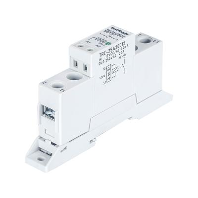 China High Power 20A Sealed Electromechanical Din Rail Relay Panel 12VDC/AC Input 250VAC Output Coil Relay Electromagnetic Mechanical Switch for sale