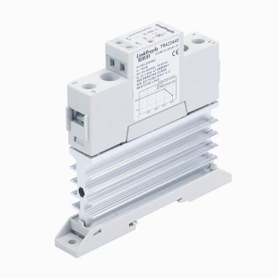 China TRA23A40L Din Rail Solid State Relay Heatsink 40A SSR AC 90-250VAC Smart LED Input/Output 24V -280VAC Flasher Relay for sale