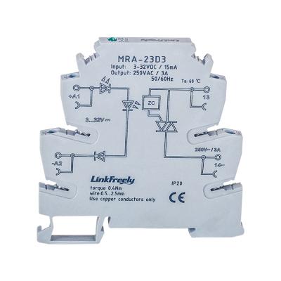 China Sealed Integrated Slim SSR Interface Relay Module DC Control AC 3A/250VAC Output 3V 5V 12V 24V 32VDC Input Low Power Miniature Relay for sale