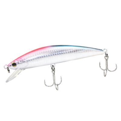 China Custom ABS Plastic HOWELL Hot Sale 150mm OEM 60g Hard Saltwater With Treble Hook PESCA Sinking Minnow Fishing Lure For Sea Fishing for sale