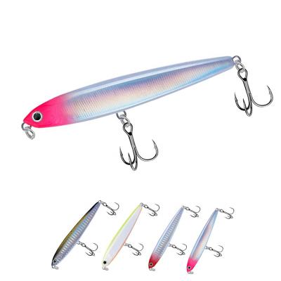 China HOWELL Hot Sale 85mm 14.5g Tuna Lures Saltwater Stickbait Custom ABS Plastic Stick Pencil Bait Fishing Downpipe Lures for sale