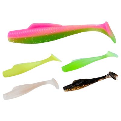 China Eco-friendly Senuelo Umpan Carnada Bait Koder Yem Lure TPR Tail 60mm 80mm Soft Flat Soft for sale