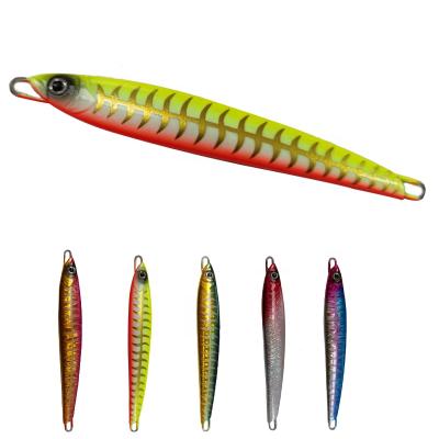 China OEM Metal Lead Fishing Lure Lead Jig Lure 120mm Artificial Slow Pitch 80g Building Lures for sale