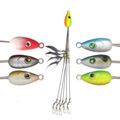 China Metal Howell 5 Arm Group Lures 18g Rig Head Umbrella Alabama Fishing Rig Kit Set Bass Swimming Bait for sale