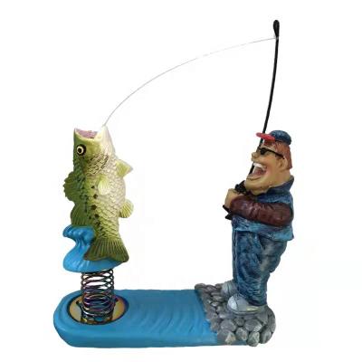 China Creative Resin Folk Fishing Crafts NEW HOWELL Interesting Design As A Gift For Fishing Lover for sale