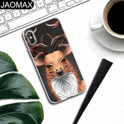 China Fashion 3d Texture Animals Fashion Clear Printing Sublimation TPU Products Simple Case For iPhone X 6S 6 7 8 Plus DIY Phone Cover for sale