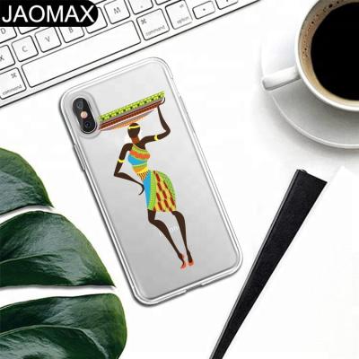 China Fashion Africa Culture Darky Tribal Element TPU Soft Clear Phone Case For iphone X 6S 6 7 8 plus Phone Cartoon Cover DIY Cases for sale