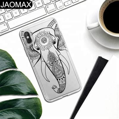 China Magic Animal Tiger Elephant Leopard Fashion Soft Clear TPU Suction Phone Case For iphone X 6S 6 7 8 plus Phone Cartoon DIY Cover Cases for sale