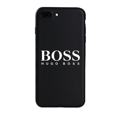 China Wholesale custom clear soft tpu OEM ODM boss girl Black TPU cell phone case for iPhone 6s 7 8 plus XS XR max soft silicon cell phone cover for sale